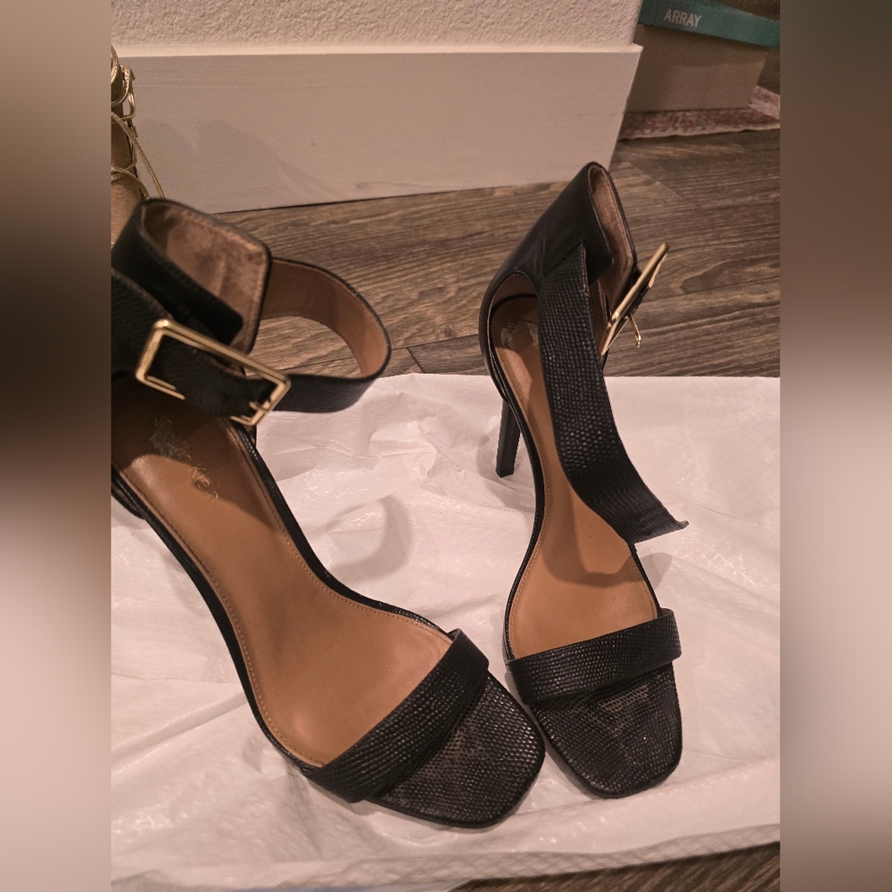 Calvin Klein Black Strappy Heels